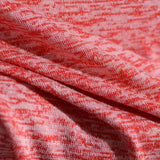 Yarn-Dyed Polyester Viscose Stretch Chunky Knit Fabric, 135 gsm, 170 cm — Red — photo 3