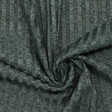 Dark Grey Heathered-Marl Rib Knit, Polyester — photo 3