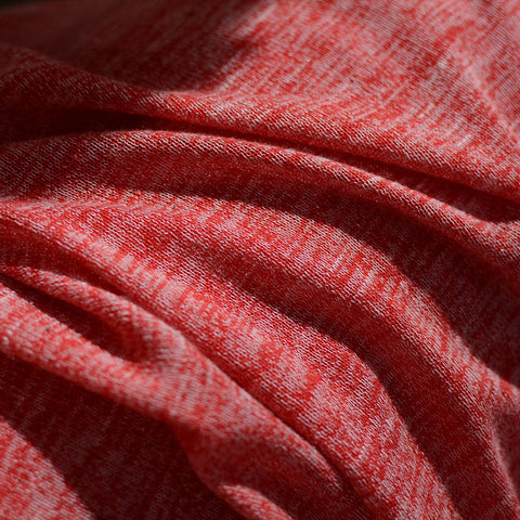 Red Heathered-Marl Knit, Polyester