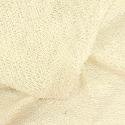Cream Tone-on-Tone Jersey Knit, Cotton-Poly, 179 gsm
