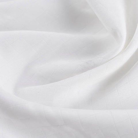 White Small-Square Jacquard, Polyester