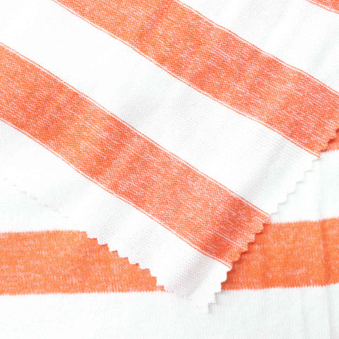White Stripes Chunky Knit, Viscose-Poly, 246 gsm