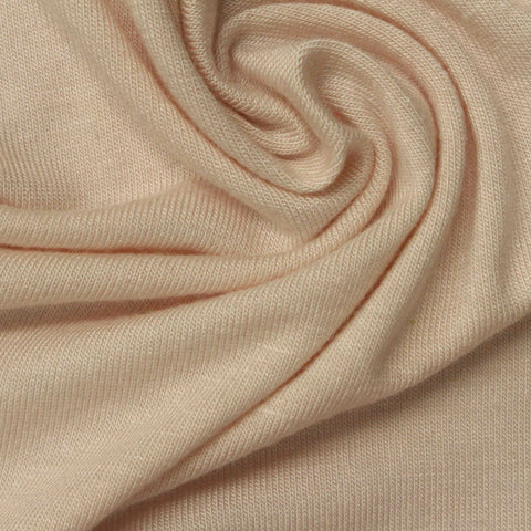 Viscose Stretch Jersey Knit Fabric, 165 gsm, 180 cm — Beige