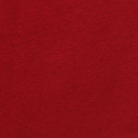 Brushed Cotton Polyester French Terry Fabric, 320 gsm, 170 cm — Red