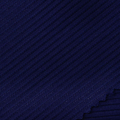 Polyester Stretch Knit Fabric, 350 gsm, 155 cm — Navy