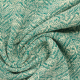 Teal Chevron Jacquard, Poly-Cotton — photo 3