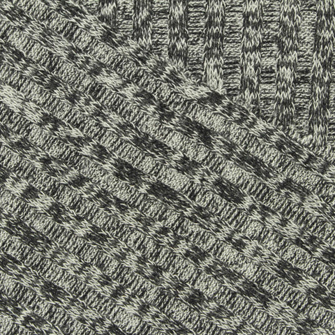 Viscose Polyester Stretch Rib Knit Fabric, 203 gsm, 150 cm — Grey