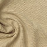 Polyester Cotton Stretch Rib Knit Fabric, 300 gsm, 100 cm — Khaki — photo 3