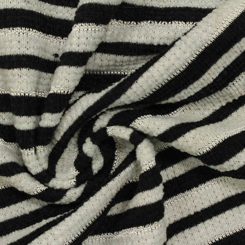 Black Stripes Chenille, Polyester, 305 gsm