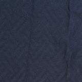 Dark Blue Tone-on-Tone Chevron Jersey Knit, Cotton — photo 3