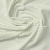 Polyester Stretch Milk Silk Knit Fabric, 180 gsm, 150 cm — White — photo 3