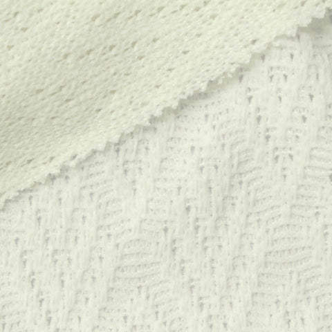 Off-White Geometric Chenille, Polyester