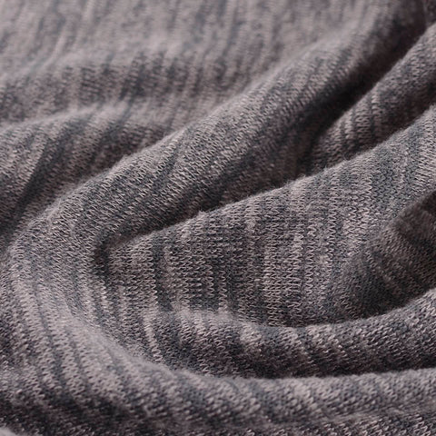 Dark Grey Heathered-Marl Jersey Knit, Poly-Viscose, 270 gsm
