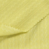 Yellow Tone-on-Tone Diamond Jersey Knit, Polyester — photo 3