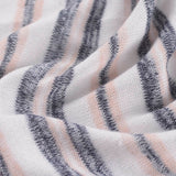 White Horizontal-Stripe Knit, Polyester — photo 3