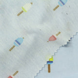 Printed Polyester Stretch Jersey Knit Fabric, 140 gsm, 165 cm — Blue — photo 3