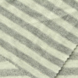 Light Grey Horizontal-Stripe Chunky Knit, Viscose-Poly — photo 3