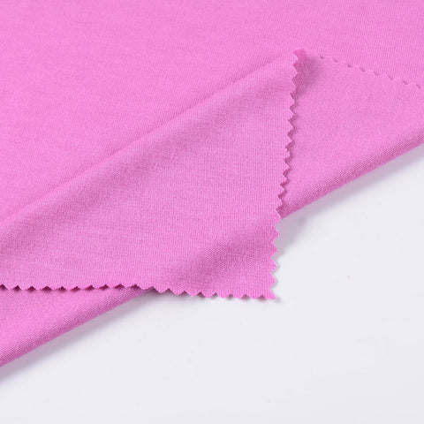 Viscose Stretch Jersey Knit Fabric, 174 gsm, 165 cm — Pink