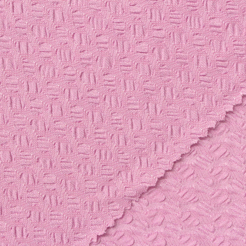 Pink Tone-on-Tone Jacquard, Polyester, 225 gsm