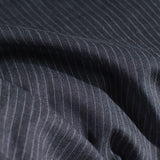 White Vertical-Stripe Woven, Cotton-Poly — photo 3