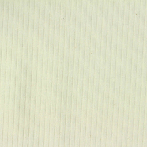 Cotton Polyester Stretch Rib Knit Fabric, 190 gsm, 154 cm — Beige