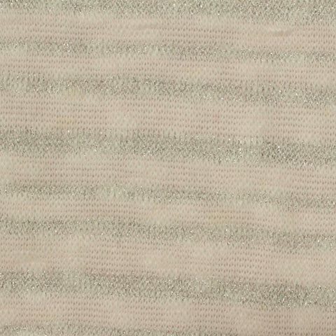 Polyester Metallic Stretch Chunky Knit Fabric, 362 gsm, 150 cm — Pink