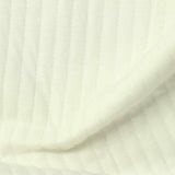 Jacquard Polyester Stretch Knit Fabric, 400 gsm, 162 cm — White — photo 3