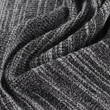 Black Marl Interlock Knit, Poly-Viscose — photo 3