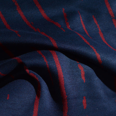 Red Abstract Jacquard, Poly-Viscose, 150 cm, ref EF-4477