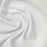 Polyester Stretch Rib Knit Fabric, 320 gsm, 180 cm — White — photo 3