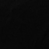 Cotton Polyester Rib Knit Fabric, 179 gsm, 185 cm — Black — photo 3