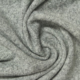 Grey Heathered-Marl Jersey Knit, Poly-Viscose — photo 3