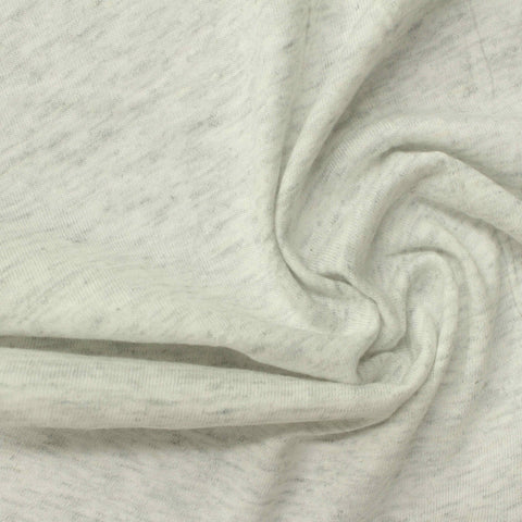 Light Grey Marl Jersey Knit, Cotton, 126 gsm