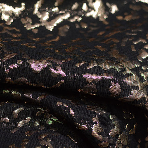 Gold Abstract Jacquard, Poly-Cotton