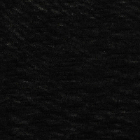 Slub 100% Polyester Jersey Knit Fabric, 125 gsm, 160 cm — Black