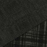 Dark Grey Plaid Interlock Knit, Poly-Viscose — photo 3