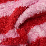 Red Horizontal-Stripe Knit, Polyester — photo 3