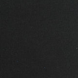 Polyester Viscose Stretch Rib Knit Fabric, 320 gsm, 122 cm — Black — photo 3