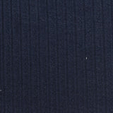Jacquard Viscose Polyester Blend Rib Knit Fabric, 190 gsm, 178 cm — Navy — photo 3