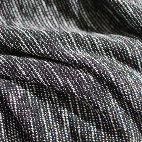 Black Heather Chunky Knit, Poly-Cotton