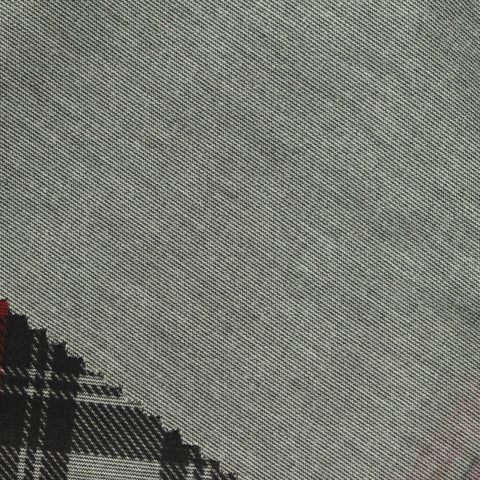 Black Plaid Knit, Polyester, 338 gsm