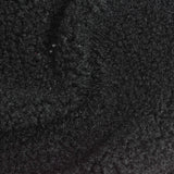 Polyester Stretch Sherpa Fleece Fabric, 280 gsm, 190 cm — Black — photo 3