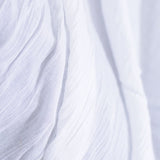 100% Viscose Crepe Fabric, 80 gsm, 145 cm — White — photo 3
