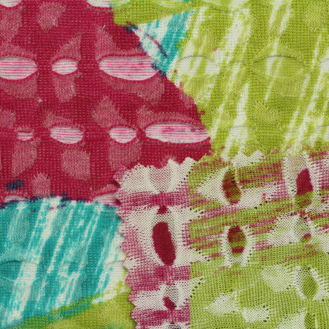 Fuchsia Abstract Jacquard, Polyester