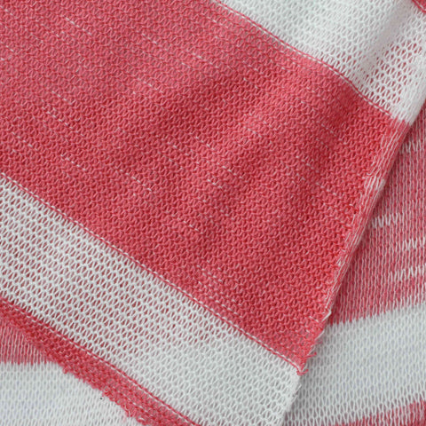 Red Horizontal-Stripe Jersey Knit