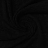 Jacquard Polyester Cotton Knit Fabric, 150 gsm — Black — photo 3