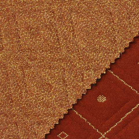 Gold Diamond Jacquard, Poly-Viscose