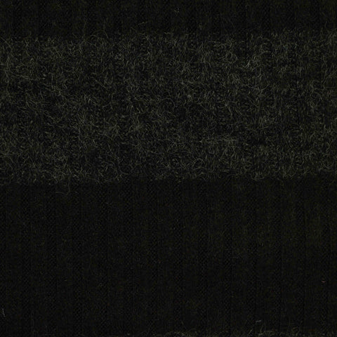 Dark Green Marl Rib Knit, Acrylic-Poly
