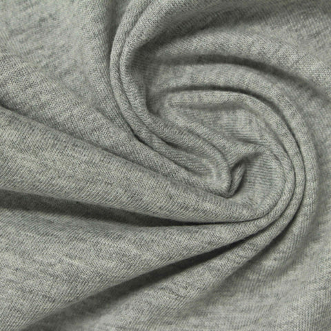 Heather Grey Marl Jersey Knit, 168 gsm