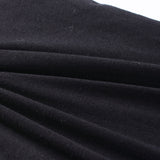 Cotton Polyester Jersey Knit Fabric, 111 gsm, 166 cm — Black — photo 3